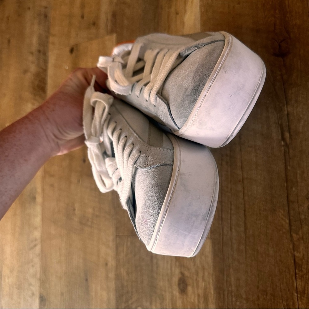 Sans Matin The Zoya Luxury Suede Platform Trainer Sneaker - Picture 8 of 12